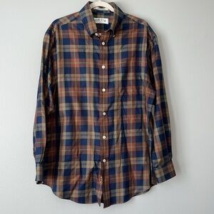 Orvis Men's Cotton Plaid‎ Shirt / SZ L
